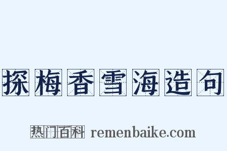 探梅香雪海造句是什么意思的图片